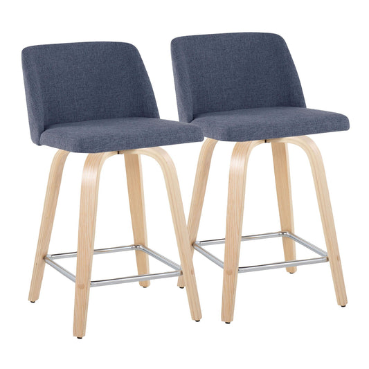 Majestic Office Furniture 24" Fixed-Height Counter Stool - Set of 2