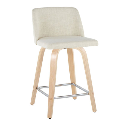 Majestic Office Furniture 24" Fixed-Height Counter Stool - Set of 2