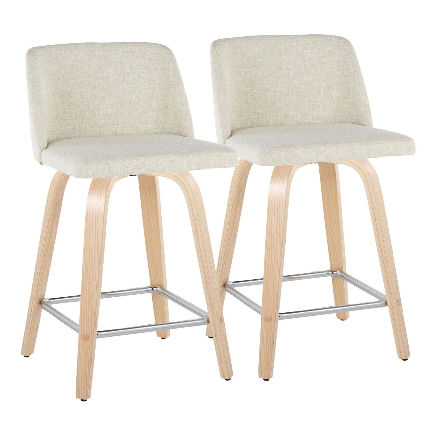 Majestic Office Furniture 24" Fixed-Height Counter Stool - Set of 2