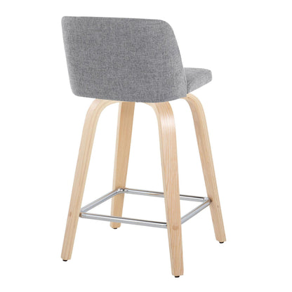 Majestic Office Furniture 24" Fixed-Height Counter Stool - Set of 2