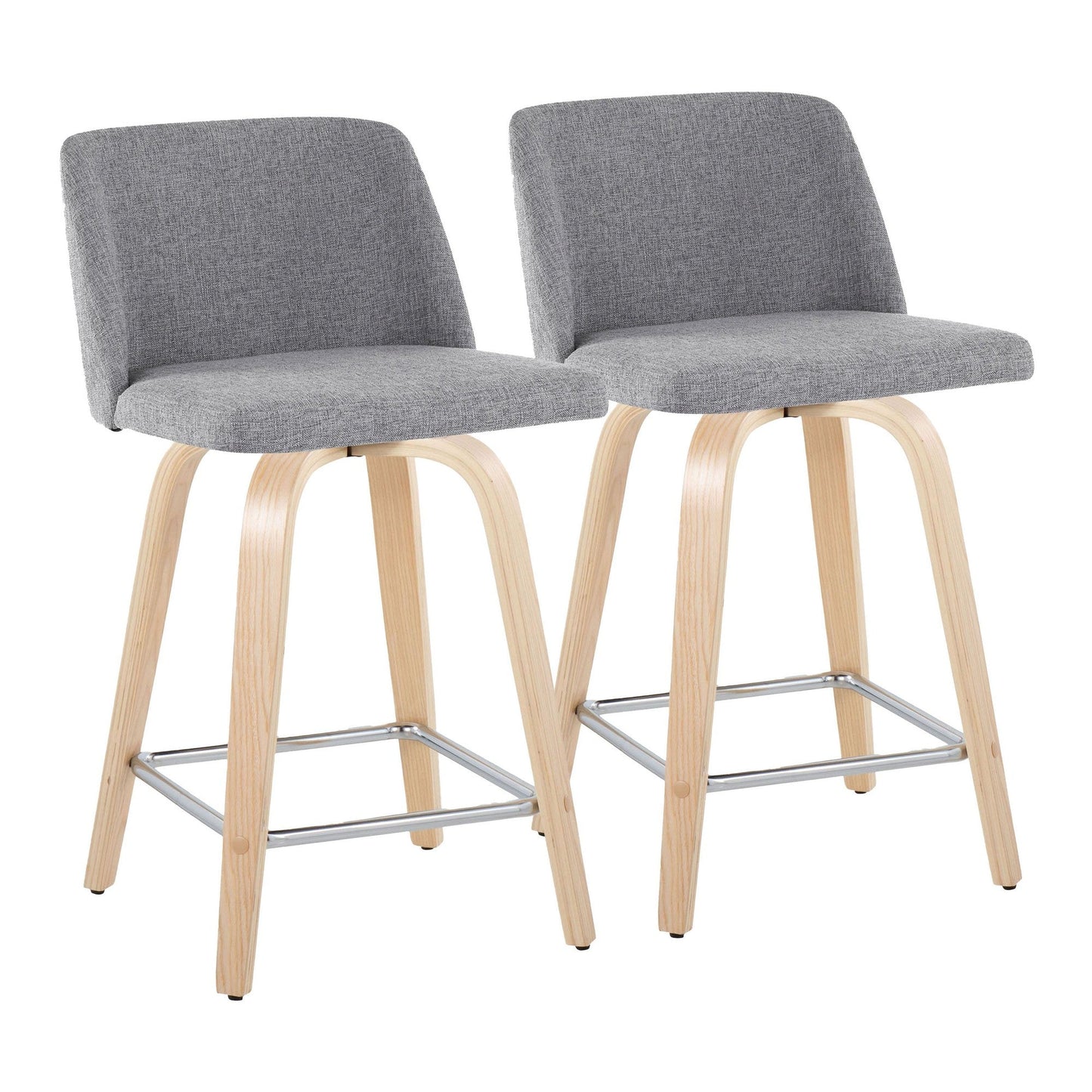 Majestic Office Furniture 24" Fixed-Height Counter Stool - Set of 2