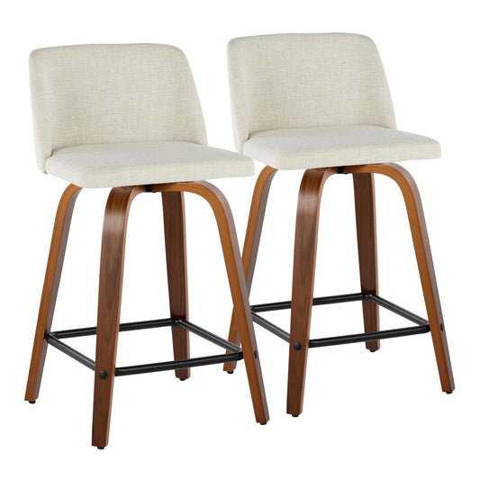 Majestic Office Furniture 24" Fixed-Height Counter Stool - Set of 2