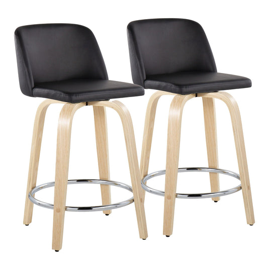 Majestic Office Furniture 24" Fixed-Height Counter Stool - Set of 2