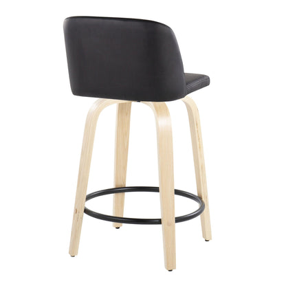 Majestic Office Furniture 24" Fixed-Height Counter Stool - Set of 2