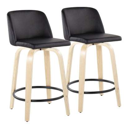 Majestic Office Furniture 24" Fixed-Height Counter Stool - Set of 2