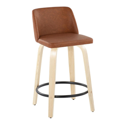 Majestic Office Furniture 24" Fixed-Height Counter Stool - Set of 2