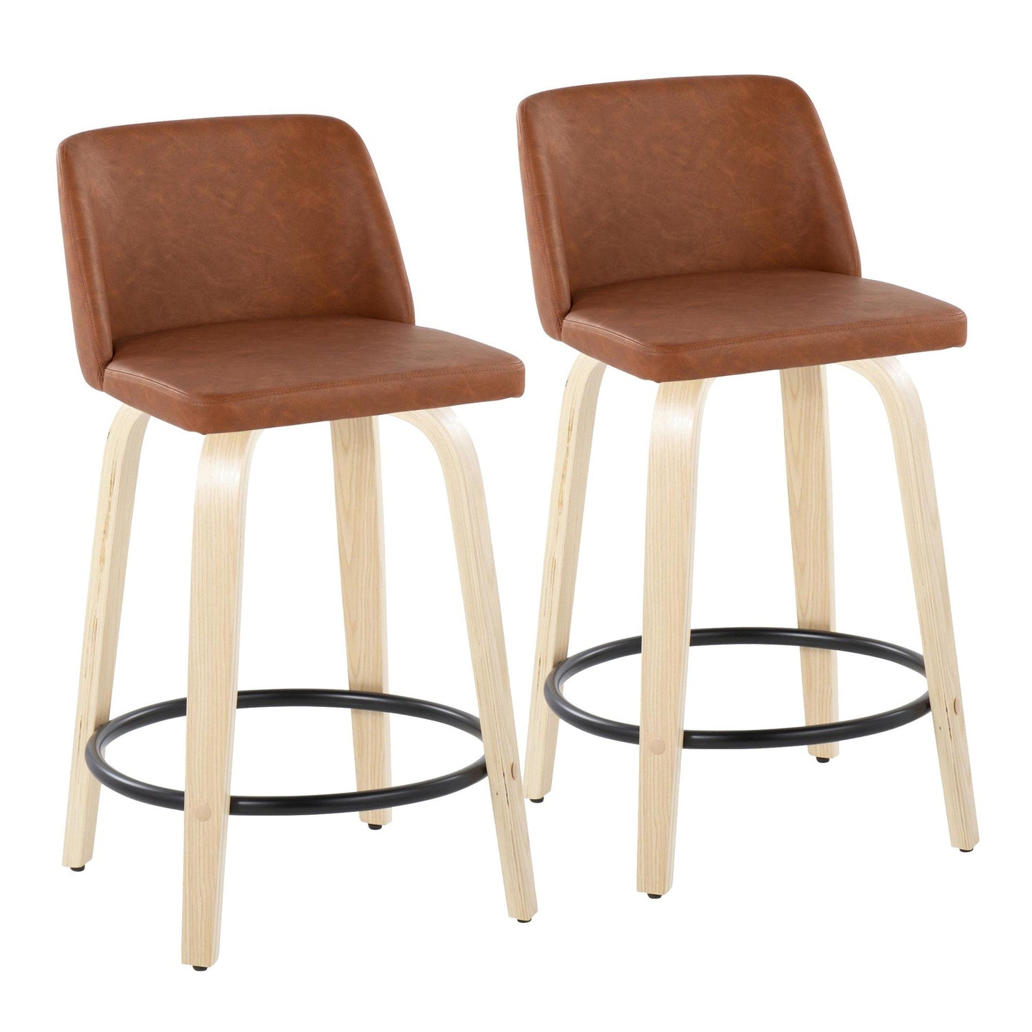 Majestic Office Furniture 24" Fixed-Height Counter Stool - Set of 2