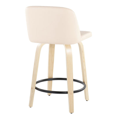 Majestic Office Furniture 24" Fixed-Height Counter Stool - Set of 2