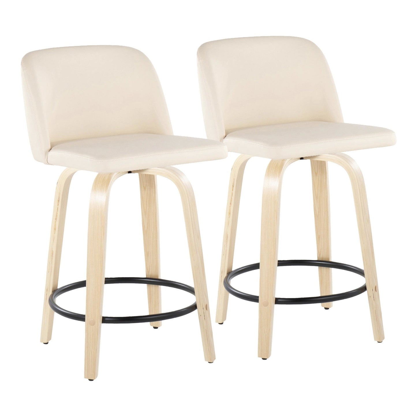 Majestic Office Furniture 24" Fixed-Height Counter Stool - Set of 2