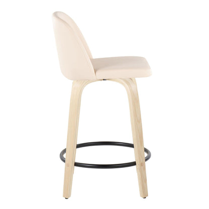 Majestic Office Furniture 24" Fixed-Height Counter Stool - Set of 2