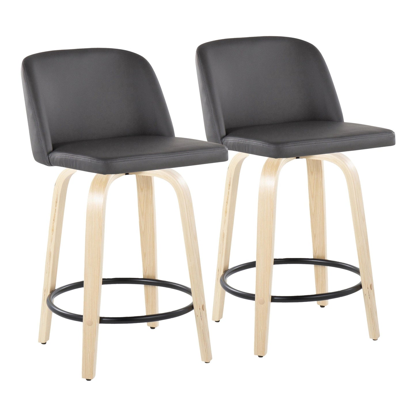 Majestic Office Furniture 24" Fixed-Height Counter Stool - Set of 2