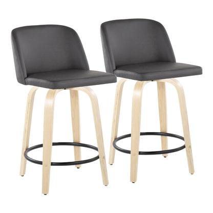 Majestic Office Furniture 24" Fixed-Height Counter Stool - Set of 2
