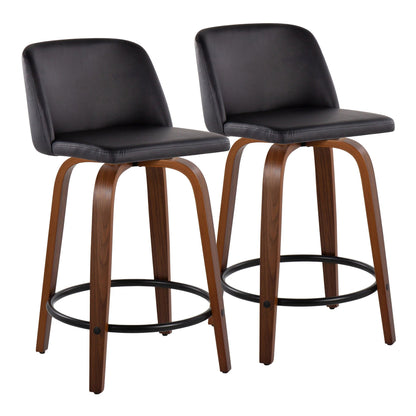 Majestic Office Furniture 24" Fixed-Height Counter Stool - Set of 2