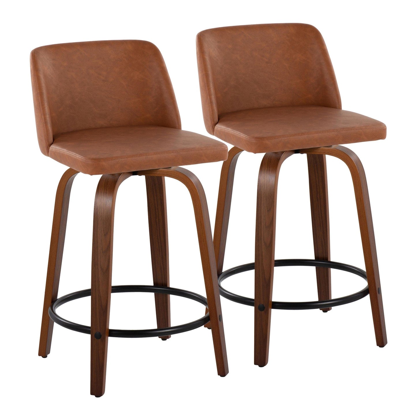Majestic Office Furniture 24" Fixed-Height Counter Stool - Set of 2