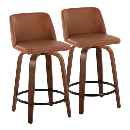 Majestic Office Furniture 24" Fixed-Height Counter Stool - Set of 2