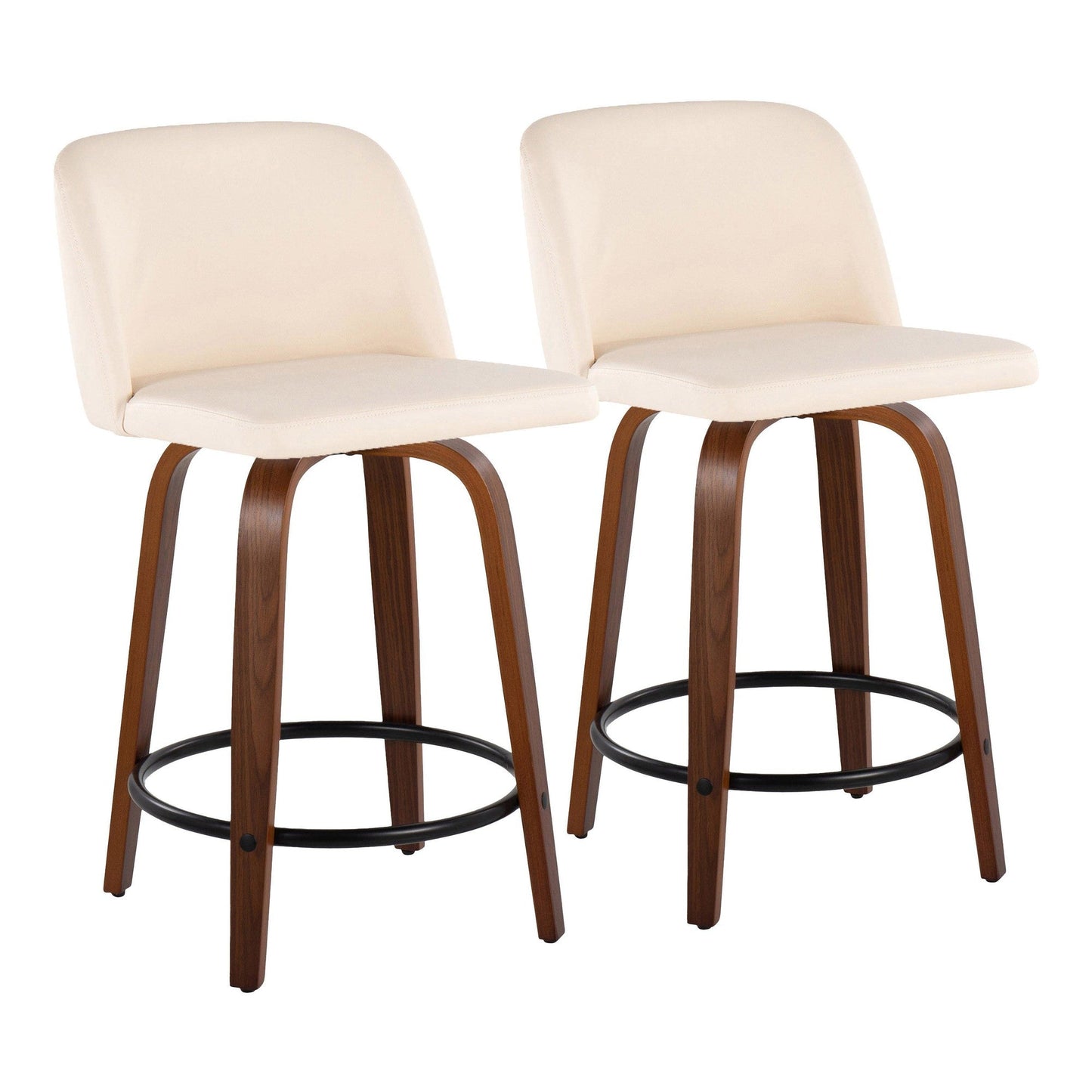Majestic Office Furniture 24" Fixed-Height Counter Stool - Set of 2