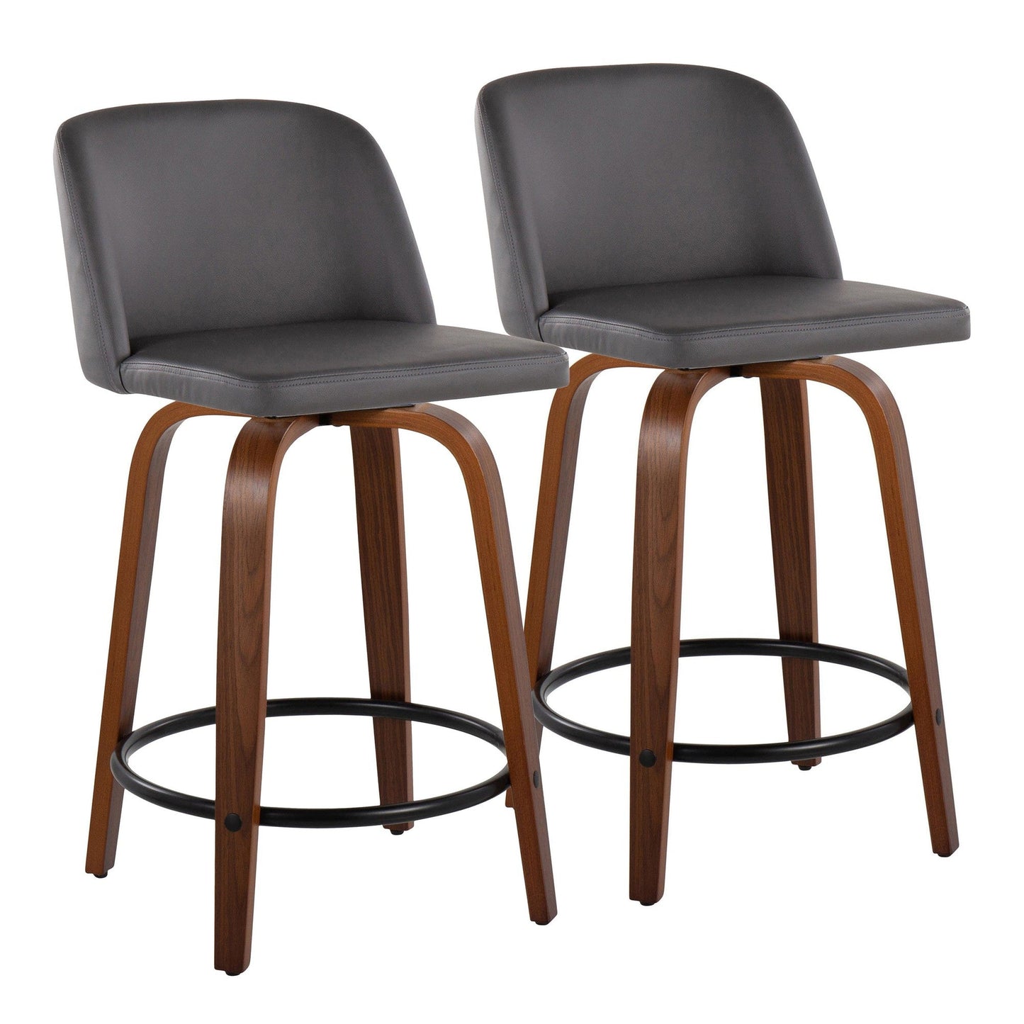 Majestic Office Furniture 24" Fixed-Height Counter Stool - Set of 2
