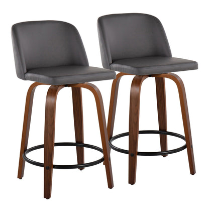 Majestic Office Furniture 24" Fixed-Height Counter Stool - Set of 2