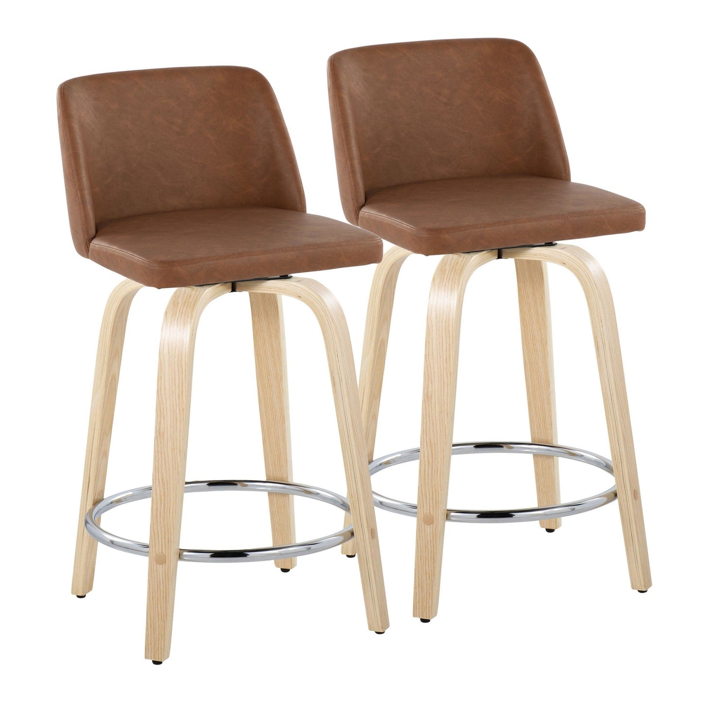 Majestic Office Furniture 24" Fixed-Height Counter Stool - Set of 2