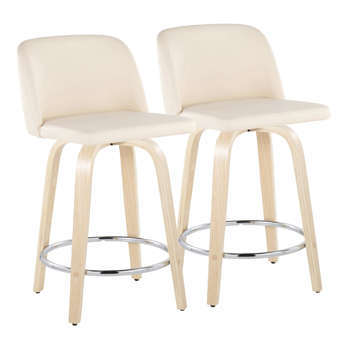 Majestic Office Furniture 24" Fixed-Height Counter Stool - Set of 2