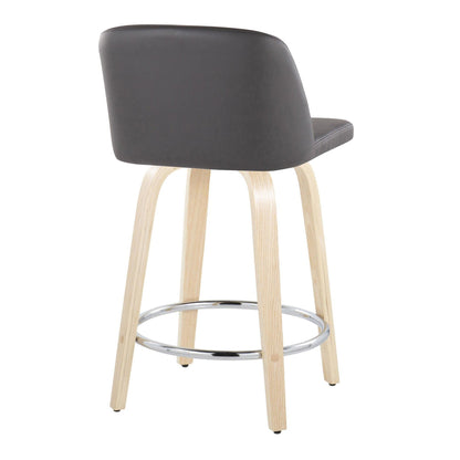 Majestic Office Furniture 24" Fixed-Height Counter Stool - Set of 2