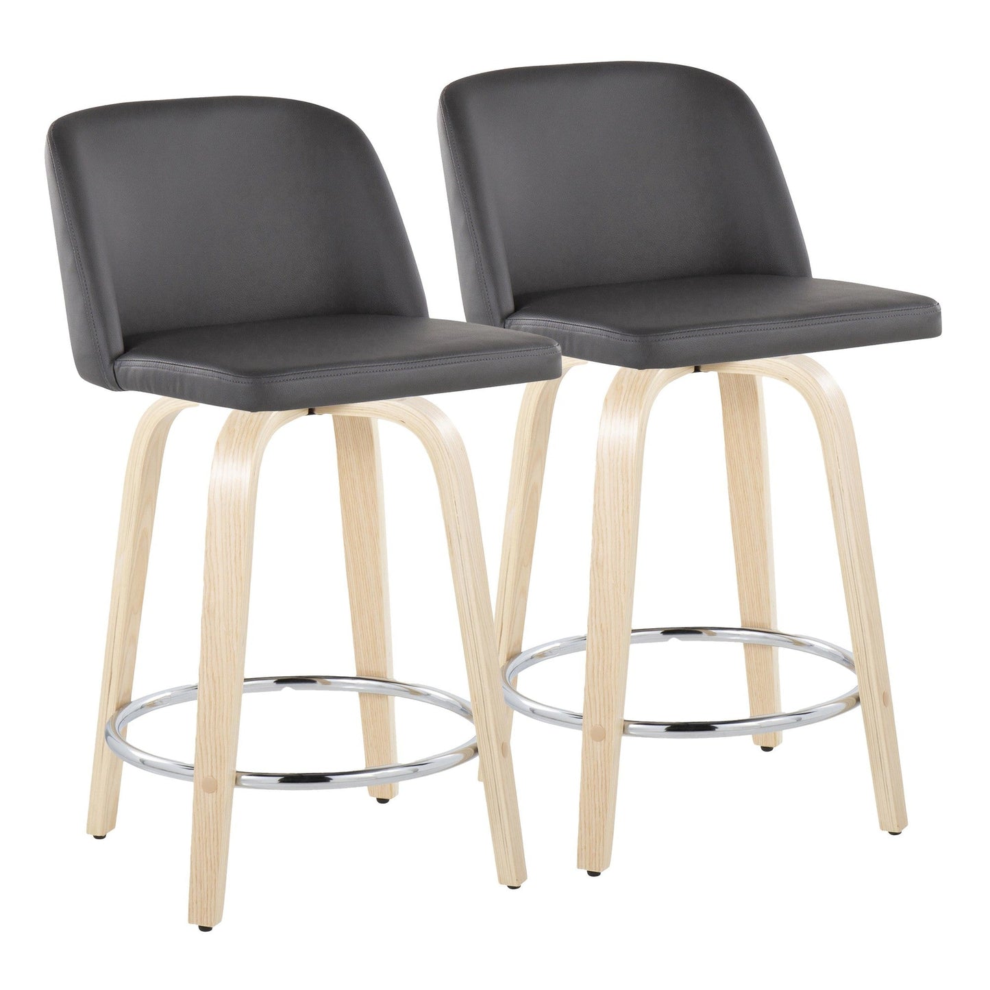 Majestic Office Furniture 24" Fixed-Height Counter Stool - Set of 2