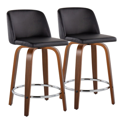 Majestic Office Furniture 24" Fixed-Height Counter Stool - Set of 2