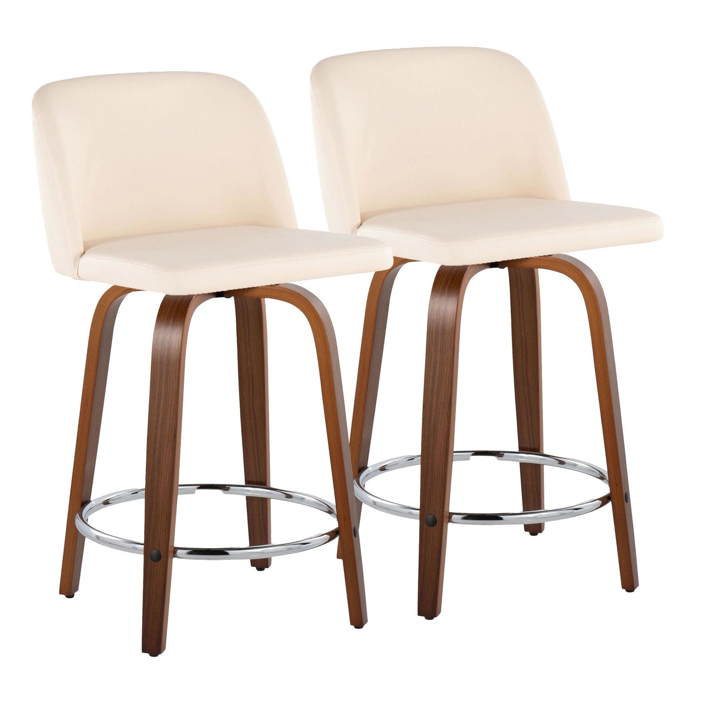 Majestic Office Furniture 24" Fixed-Height Counter Stool - Set of 2