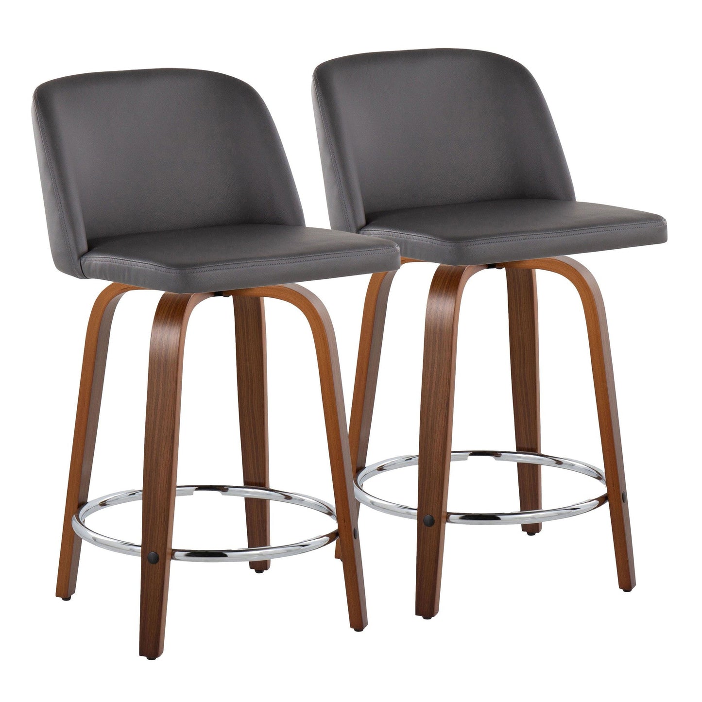 Majestic Office Furniture 24" Fixed-Height Counter Stool - Set of 2
