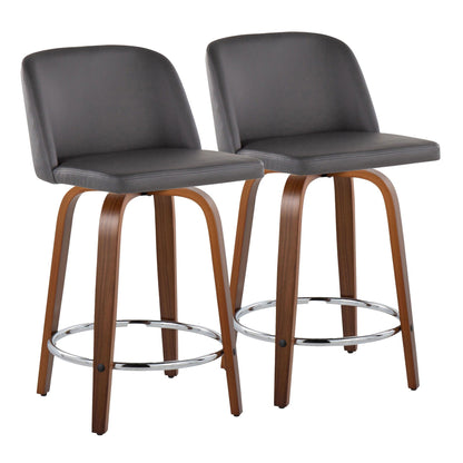 Majestic Office Furniture 24" Fixed-Height Counter Stool - Set of 2