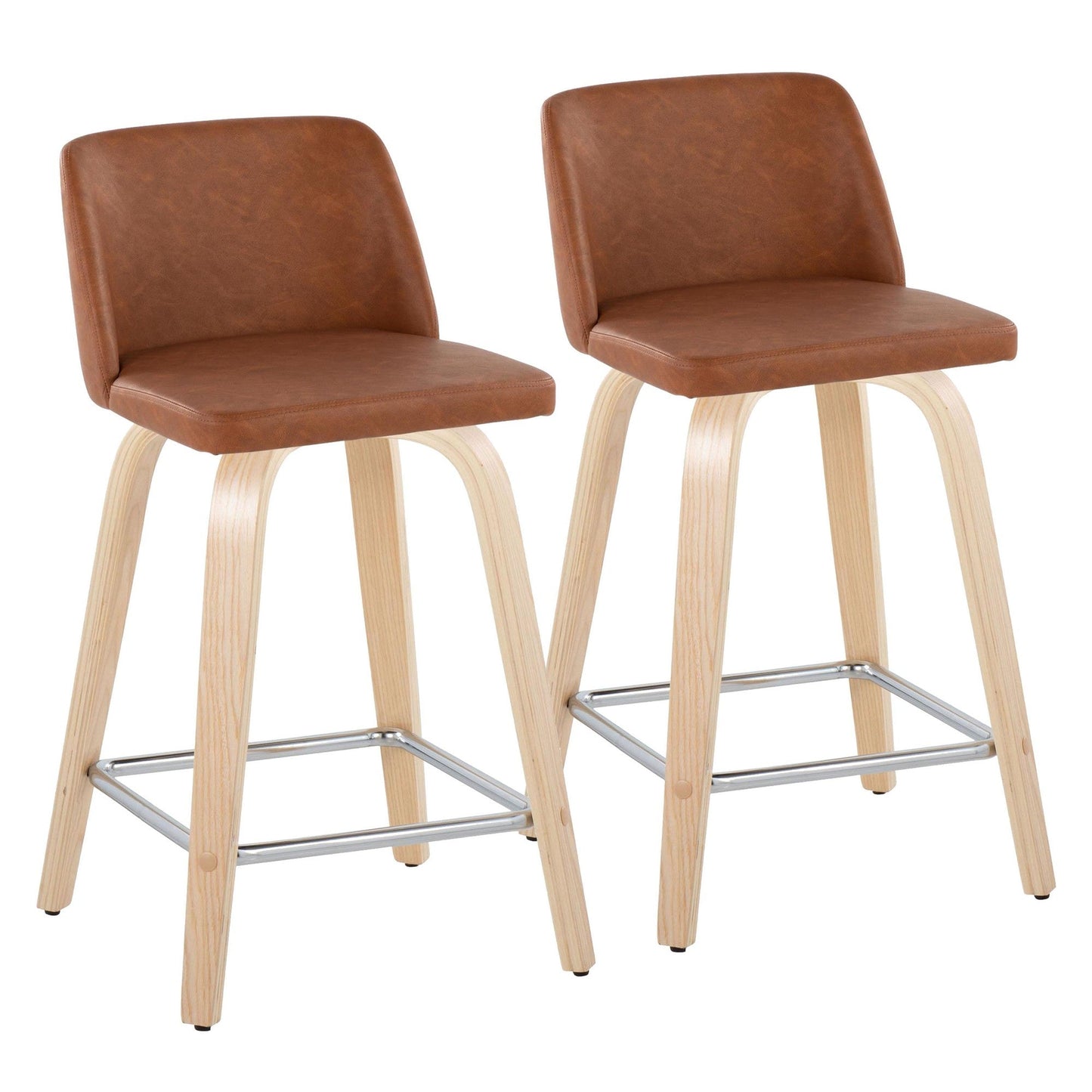 Majestic Office Furniture 24" Fixed-Height Counter Stool - Set of 2