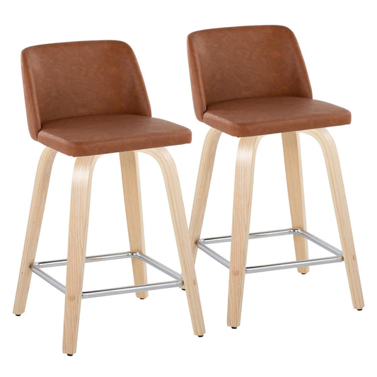 Majestic Office Furniture 24" Fixed-Height Counter Stool - Set of 2