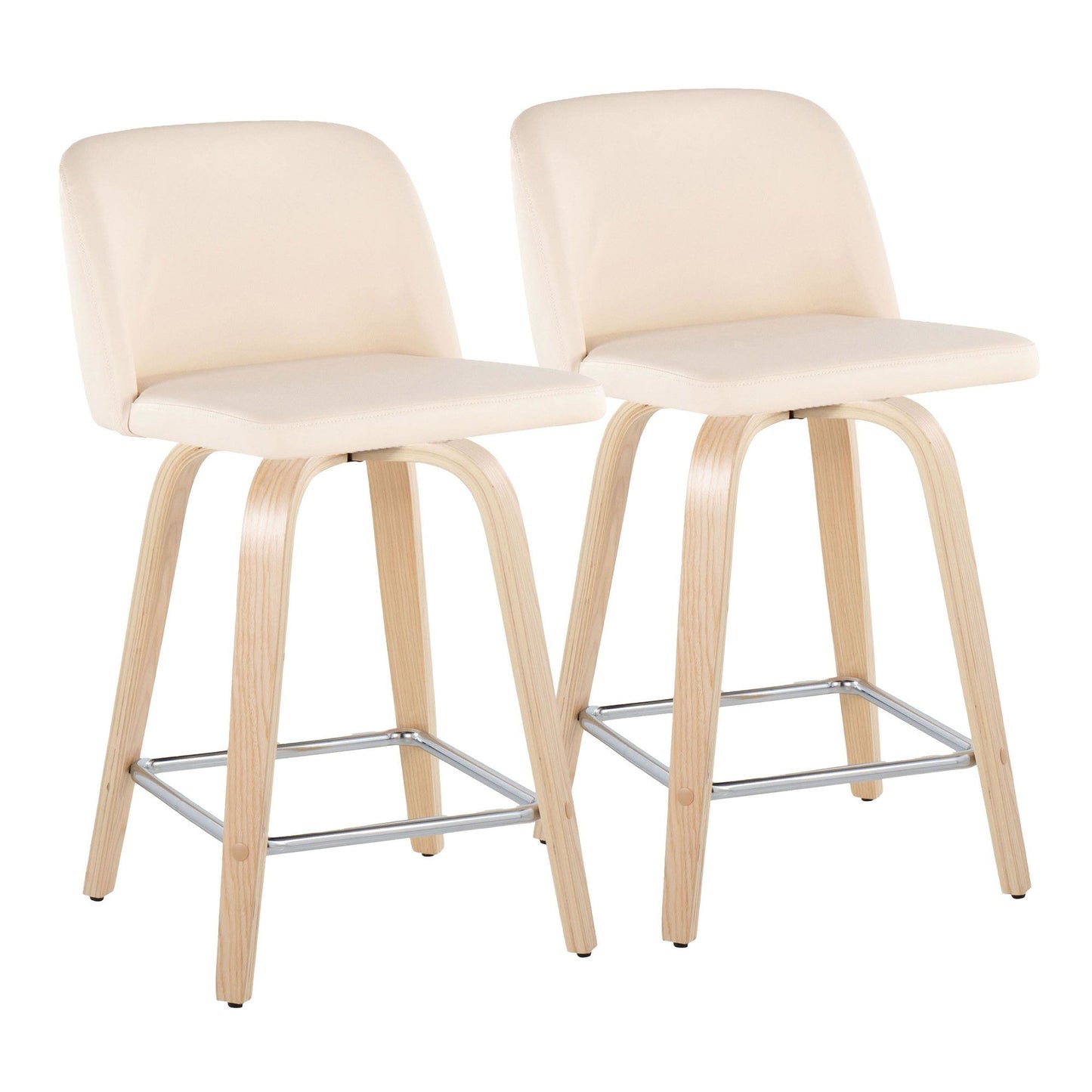 Majestic Office Furniture 24" Fixed-Height Counter Stool - Set of 2