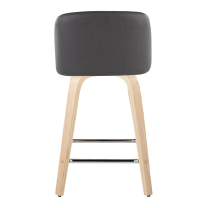 Majestic Office Furniture 24" Fixed-Height Counter Stool - Set of 2