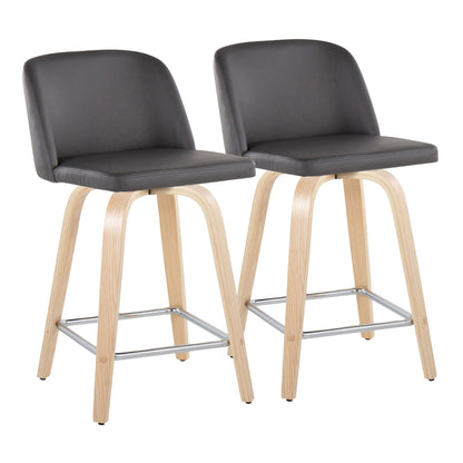 Majestic Office Furniture 24" Fixed-Height Counter Stool - Set of 2