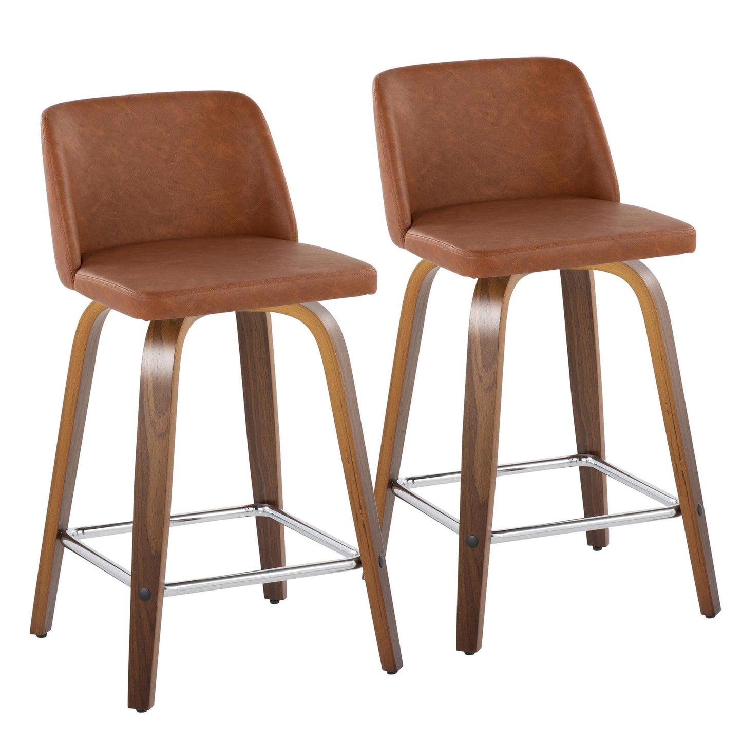 Majestic Office Furniture 24" Fixed-Height Counter Stool - Set of 2