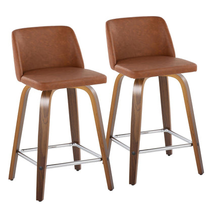 Majestic Office Furniture 24" Fixed-Height Counter Stool - Set of 2