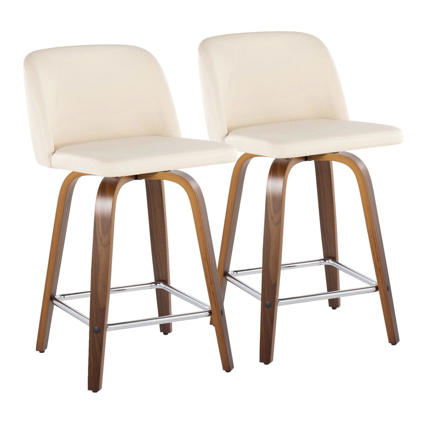 Majestic Office Furniture 24" Fixed-Height Counter Stool - Set of 2