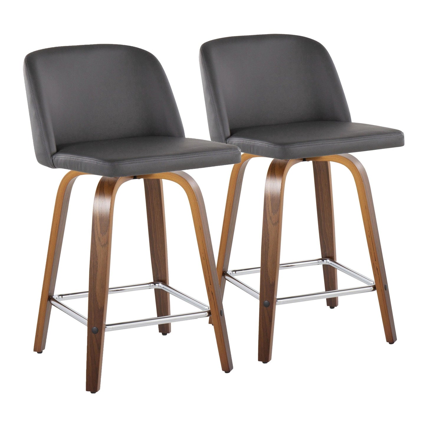 Majestic Office Furniture 24" Fixed-Height Counter Stool - Set of 2