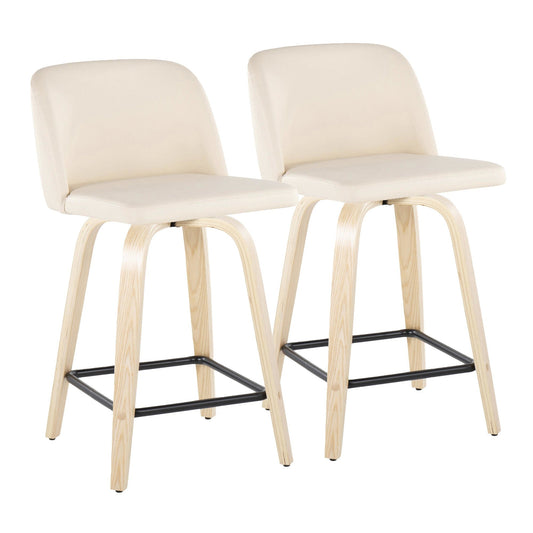 Majestic Office Furniture 24" Fixed-Height Counter Stool - Set of 2