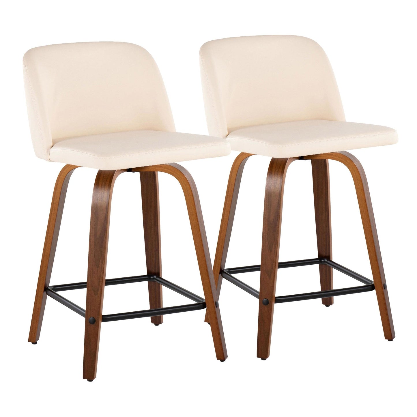 Majestic Office Furniture 24" Fixed-Height Counter Stool - Set of 2