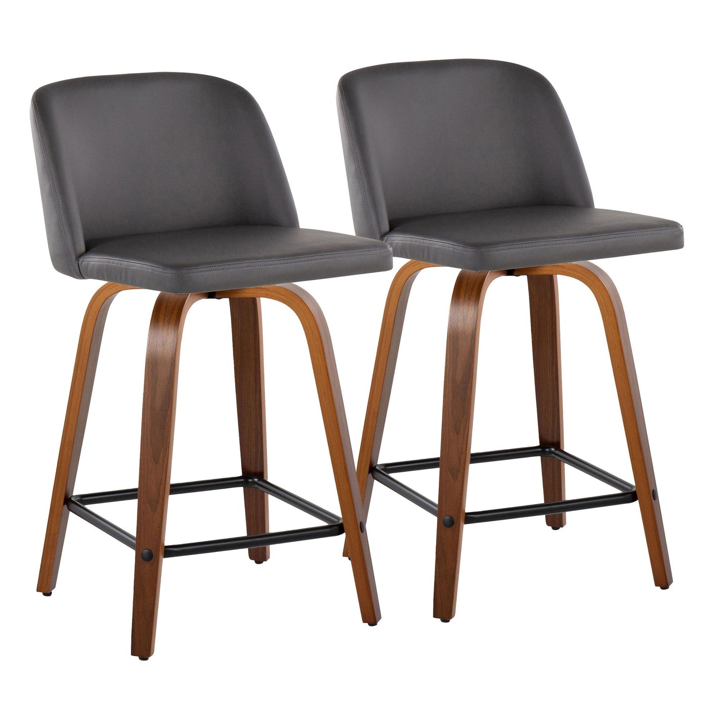 Majestic Office Furniture 24" Fixed-Height Counter Stool - Set of 2