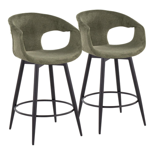 Majestic Office Furniture 25" Fixed-Height Counter Stool - Set of 2