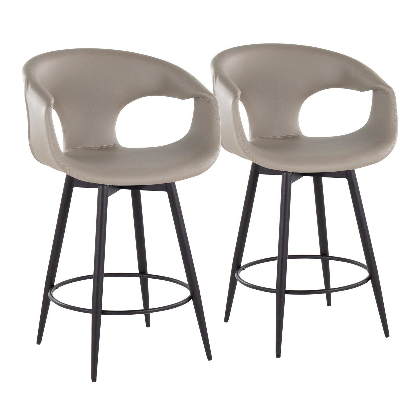 Majestic Office Furniture 25" Fixed-Height Counter Stool - Set of 2