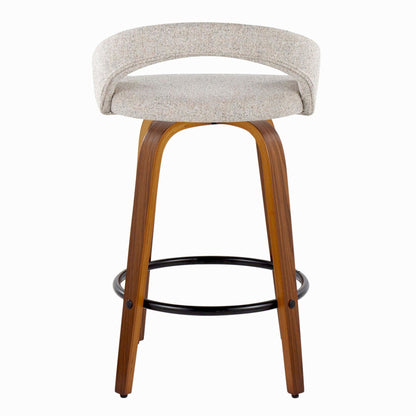 Majestic Office Furniture Upholstered 26" Fixed-Height Counter Stool - Set of 2