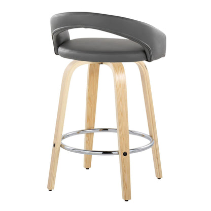 Majestic Office Furniture Upholstered 26" Fixed-Height Counter Stool - Set of 2