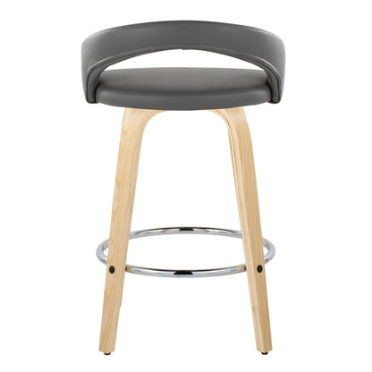Majestic Office Furniture Upholstered 26" Fixed-Height Counter Stool - Set of 2