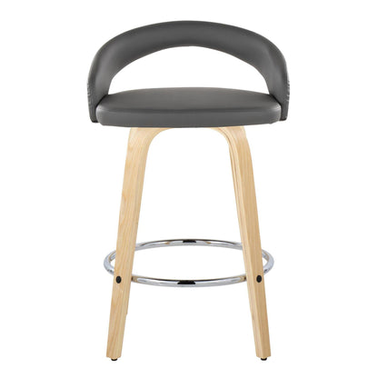 Majestic Office Furniture Upholstered 26" Fixed-Height Counter Stool - Set of 2