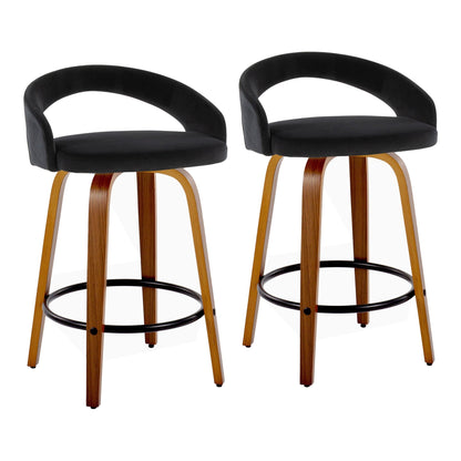 Majestic Office Furniture Upholstered 26" Fixed-Height Counter Stool - Set of 2