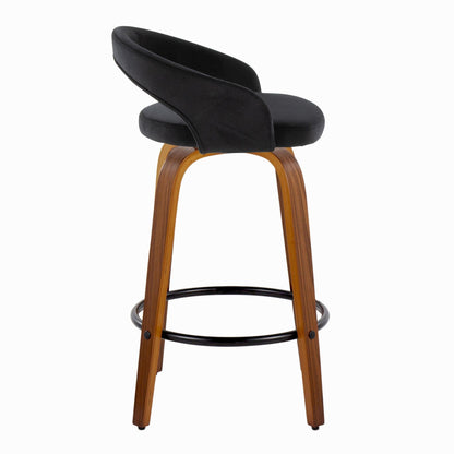 Majestic Office Furniture Upholstered 26" Fixed-Height Counter Stool - Set of 2